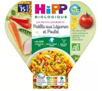 Parapharmacie en ligne > Bébé & Maman > Alimentation bébé > Repas pour bébé HiPP Les Petits Gourmets Paëlla aux Légumes et Poulet dès 15 Mois Bio 250 g