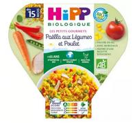 Parapharmacie en ligne > Bébé & Maman > Alimentation bébé > Repas pour bébé HiPP Les Petits Gourmets Paëlla aux Légumes et Poulet dès 15 Mois Bio 250 g