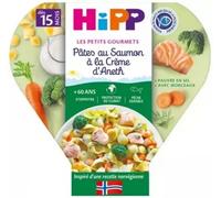 Parapharmacie en ligne > Bébé & Maman > Alimentation bébé > Repas pour bébé HiPP Les Petits Gourmets Pâtes au Saumon à la Crème d'Aneth dès 15 Mois 250 g