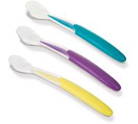 NUK Cuillères 80601714 douces en silicone – Lot de 3