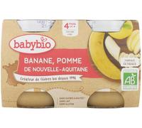 Parapharmacie en ligne > Bébé & Maman > Alimentation bébé > Repas pour bébé > Petits pots pour bébé Babybio Banane Pomme 4 Mois et + Bio 2 Pots de 130 g - Petits pots bébé - Pharmacie en ligne LaSante
