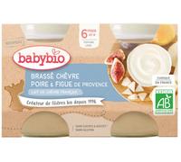 Parapharmacie en ligne > Bébé & Maman > Alimentation bébé > Repas pour bébé > Petits pots pour bébé Babybio Brassé Chèvre Poire Figue 6 Mois et + Bio Pots 130 g x 2