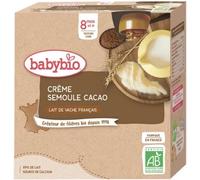 Parapharmacie en ligne > Bébé & Maman > Alimentation bébé > Repas pour bébé > Petits pots pour bébé BabyBio Crème Semoule Cacao 8 Mois et + Bio Gourdes 85 g x 4