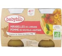 Parapharmacie en ligne > Bébé & Maman > Alimentation bébé > Repas pour bébé > Petits pots pour bébé Babybio Mirabelles Pomme 4 Mois et + Bio Pots 130 g x 2