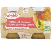 Parapharmacie en ligne > Bébé & Maman > Alimentation bébé > Repas pour bébé > Petits pots pour bébé Babybio Mirabelles Pomme 4 Mois et + Bio Pots 130 g x 2