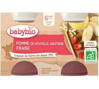 Parapharmacie en ligne > Bébé & Maman > Alimentation bébé > Repas pour bébé > Petits pots pour bébé Babybio Pomme Fraise 6 Mois et + Bio Pots 130 g x 2