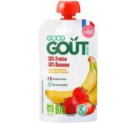 Parapharmacie en ligne > Bébé & Maman > Alimentation bébé > Repas pour bébé > Petits pots pour bébé Good Goût Fraise Banane dès 4 Mois Bio 120 g