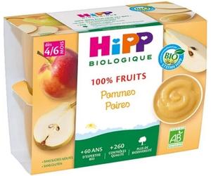 Parapharmacie en ligne > Bébé & Maman > Alimentation bébé > Repas pour bébé > Petits pots pour bébé HiPP 100% Fruits Pommes Poires dès 4/6 Mois Bio Pots x 4