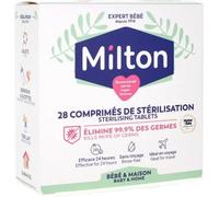 Parapharmacie en ligne > Bébé & Maman > Alimentation bébé > Repas pour bébé > Stérilisateurs de biberon Milton Stérilisation Comprimés x 28