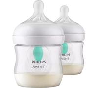 Philips AVENT Natural à Réponse Naturelle SCY670/02 Biberon valve AirFree 125ml - tétine 0m+ - Pack de 2