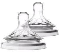 Philips AVENT Natural à Réponse Naturelle SCY966/02 Lot de 2 tétines débit 6 - Liquides épaissis