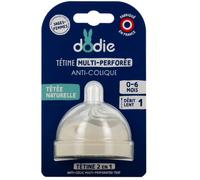 Parapharmacie en ligne > Bébé & Maman > Biberons et tétines > Tétines Dodie Tétine Multi-Perforée Anti-Colique Débit Lent 0-6 Mois
