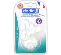 Parapharmacie > Bébé & Maman > Biberons et tétines > Tétines Dodie Tétine Plate Col Large Sensation+ Débit 3 +6 mois x 2 - Tétines - Pharmacie en ligne LaSante.net