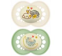 MAM Sucette Original Nuit – Silicone +6 mois – 2 pièces