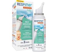 Parapharmacie en ligne > Bébé & Maman > Produits d'hygiène pour bébé > Soins pour le nez et les oreilles du bébé > Spray nasal pour bébé Respimer Bébé Spray Nasal Isotonique 100 ml