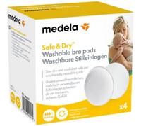 Medela - Coussinets d’allaitement lavables antimicrobiens ultra-absorbants - Lot de 4