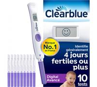 Parapharmacie > Bébé & Maman > Produits Pour Maman > Produits pour Conception et Grossesse Clearblue Test d'ovulation Digital Lecture de 2 hormones x 10 - Conception et grossesse - Pharmacie en ligne