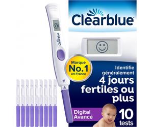 Parapharmacie en ligne > Bébé & Maman > Produits pour maman > Produits pour conception et grossesse Clearblue Test d'ovulation Digital Lecture de 2 hormones x 10