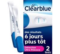 Parapharmacie en ligne > Bébé & Maman > Produits Pour Maman > Produits pour Conception et Grossesse > Tests de grossesse Clearblue Test de Grossesse Détection Ultra-Précoce x 2 - Tests de grossesse -