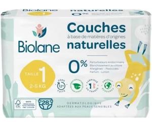 Parapharmacie en ligne > Bébé & Maman > Soins bébé > Change pour bébé Biolane Couches Naturelles1 x 28
