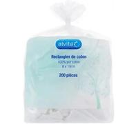 Parapharmacie en ligne > Bébé & Maman > Soins bébé > Change pour bébé > Carrés de coton pour bébé Alvita Coton Rectangle x 200