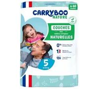 Parapharmacie en ligne > Bébé & Maman > Soins bébé > Change pour bébé Carryboo Nature Couches Naturelles Couches Taille 5 (12-25 kg) x 40