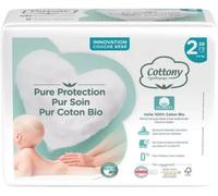Cottony - Couches bébé - Coton bio - Taille 2 (3-6 kg) - Sachet 38 couches