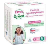 Parapharmacie en ligne > Bébé & Maman > Soins bébé > Change pour bébé > Couches bébé Love & Green Culottes Hypoallergéniques T6 x 26