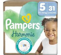 Parapharmacie en ligne > Bébé & Maman > Soins bébé > Change Pour Bébé Pampers Harmonie Couches Taille 5 (11-16 kg) x 31