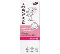 Pranarôm PranaBb Mélange pour diffusion Citronnelle bio 10 ml