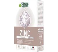 Parapharmacie en ligne > Bio & médecine naturelle > Produits de médecines naturelles > Compléments alimentaires d'oligothérapie Santé Verte Zinc 15 mg Gélules x 60