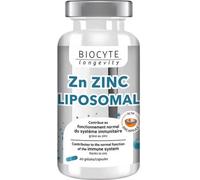 Parapharmacie en ligne > Bio & médecine naturelle > Produits de médecines naturelles > Compléments alimentaires d'oligothérapie Biocyte Longevity Zn Zinc Liposomal Gélules x 60