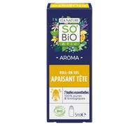 So'Bio Étic Roll-on SOS maux de tête aux 7 huiles essentielles bio - 5 ml