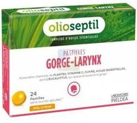 Parapharmacie en ligne > Bio & Médecine Naturelle > Produits de Médecines Naturelles > Huiles essentielles Olioseptil Pastilles Gorge-Larynx Saveur Miel/Citron - Huiles essentielles - Pharmacie en lig