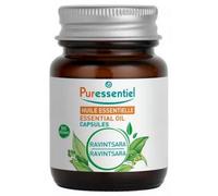 Puressentiel - Capsules d’huile essentielle de Ravintsara - BIO HEBBD - 100 pourcent pure et naturelle - Goût Neutre - 60 mini-capsules