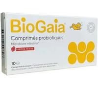 Parapharmacie en ligne > Bio & médecine naturelle > Produits de médecines naturelles > Micronutrition et probiotiques BioGaia Comprimés à Croquer Goût Fraisex 10