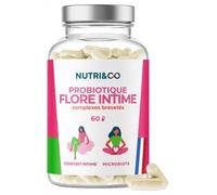Nutri & Co Probiotique Flore Intime – 6 souches, 2 complexes SynbAEctive – 60 gélules