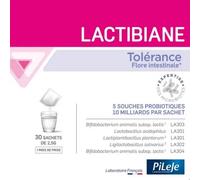 Parapharmacie en ligne > Bio & médecine naturelle > Produits de médecines naturelles > Micronutrition et probiotiques PiLeJe Lactibiane Tolérance Sachets 2,5 g x 30