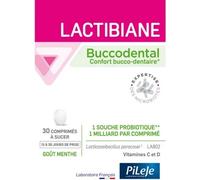 Parapharmacie en ligne > Bio & médecine naturelle > Produits de médecines naturelles > Micronutrition et probiotiques PiLeJe Lactibiane Buccodental x 30