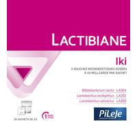 Parapharmacie en ligne > Bio & Médecine Naturelle > Produits de Médecines Naturelles > Micronutrition - Probiotiques PiLeJe Lactibiane Iki 3g x 30 - Micronutrition - Probiotiques - Pharmacie en ligne