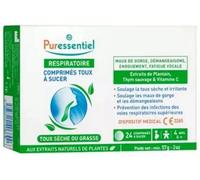 Parapharmacie en ligne > Bio & médecine naturelle > Produits de médecines naturelles > Produits de phytothérapie Puressentiel Respiratoire Comprimés Toux à Sucer x 24
