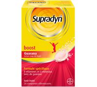 Parapharmacie en ligne > Bio & médecine naturelle > Produits de médecines naturelles > Produits de phytothérapie Supradyn Boost Vitamines et Minéraux Comprimés Effervescents x 20