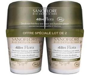 Parapharmacie en ligne > Bio & médecine naturelle > Soins d'hygiène bio Sanoflore Flora Déodorant Efficacité 48h50 ml