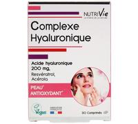 Parapharmacie en ligne > Compléments alimentaires > Compléments Alimentaires Anti-Vieillissement Nutrivie Complexe Hyaluronique 30 Comprimés - Anti-vieillissement - Pharmacie en ligne LaSante.net