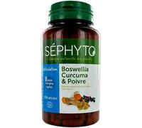 Parapharmacie en ligne > Compléments alimentaires > Compléments Alimentaires Articulations et muscles Séphyto Articulation Boswellia Curcuma Poivre Bio 200 Gélules