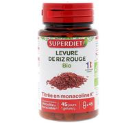 Super Diet - Complément alimentaire Levure de riz rouge Bio - 45 gélules