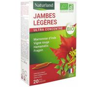 Naturland JAMBES LÉGÈRES BIO Ampoules Ampoule(S) Buvable(S) 20x10 ml