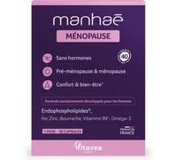 Parapharmacie en ligne > Compléments alimentaires > Compléments alimentaires contre les symptômes de la ménopause Manhaé Féminité Ménopausex 30
