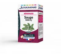 Parapharmacie en ligne > Compléments alimentaires > Compléments alimentaires contre les symptômes de la ménopause Juvamine Sauge 1000 mg Comprimés x 30