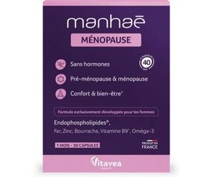 Parapharmacie en ligne > Compléments alimentaires > Compléments alimentaires contre les symptômes de la ménopause Manhaé Féminité Ménopausex 30